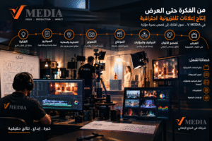 نتاج وتصوير إعلانات تلفزيونية احترافية في مصر مع v media